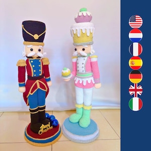 2in1 nutcracker set digital Christmas crochet pattern