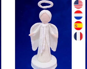 The Honorina Angel crochet pattern - Honorina Engel haakpatroon - Modèle de crochet pour l'ange - Patrón de ganchillo de ángel