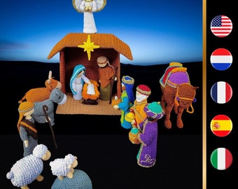 The Craftygenesindonesia Crochet Nativity Set -Kerststal haakpatroon - Modèle crèche au crochet - Pesebre de ganchillo - Presepe a uncinetto