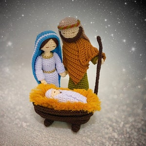 The Craftygenesindonesia Crochet Nativity Set Kerststal haakpatroon Modèle crèche au crochet Pesebre de ganchillo Presepe a uncinetto image 2