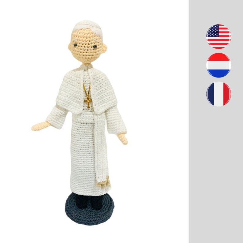 The Pope crochet pattern De Paus haakpatroon Modèle de crochet le Pape image 1