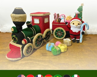 Crafty Christmas Train - digital crochet pattern