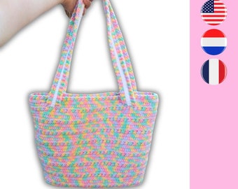 The Anna Marie Handbag crochet pattern - Handtas haakpatroon - Modèle de crochet de sac à main