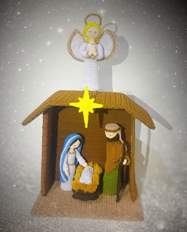 The Craftygenesindonesia Crochet Nativity Set Kerststal haakpatroon Modèle crèche au crochet Pesebre de ganchillo Presepe a uncinetto image 6