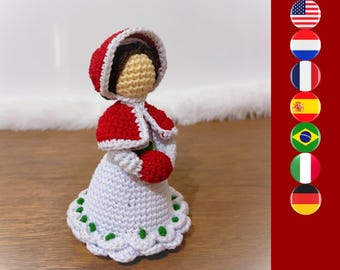 Lady Victoria digital Christmas doll crochet pattern