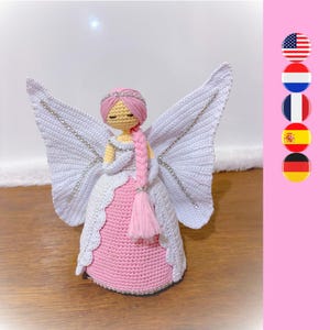 The Duchess, Fairy Edition crochet pattern - Fairy crochet pattern - Fairy amigurumi pattern - Pink fairy crochet pattern