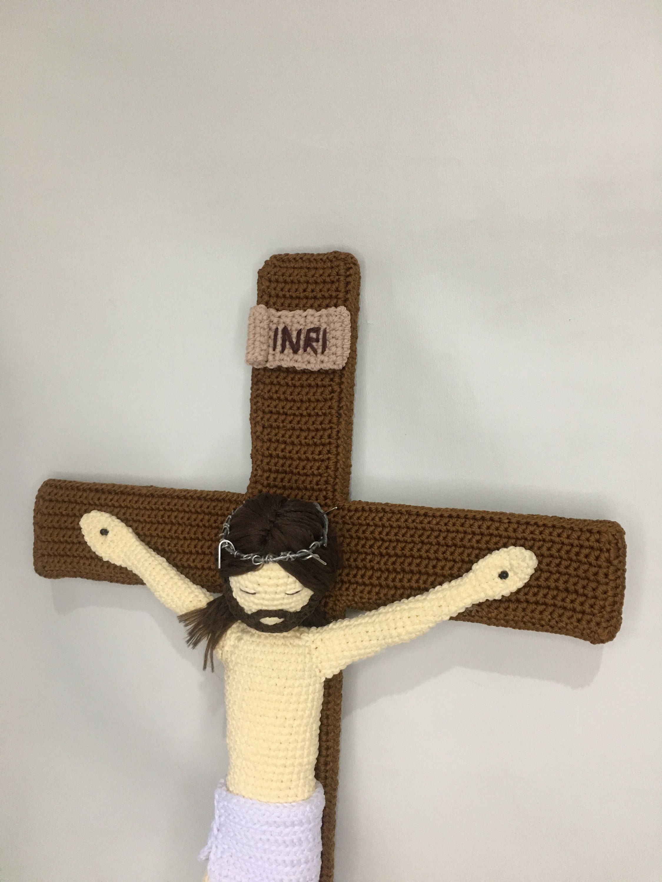 Crucifix Crochet Pattern Kruisbeeld Haakpatroon Crochet - Etsy