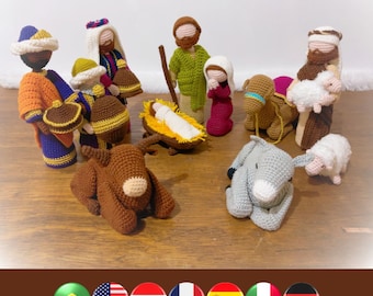 Nativity Set 2024 digital Christmas crochet pattern