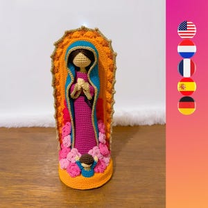 Onze Lieve Vrouwe van Guadalupe haakpatroon - Maagd Maria haakpatroon - Katholiek haakpatroon - Heilige Maria haakpatroon - Madonna haken