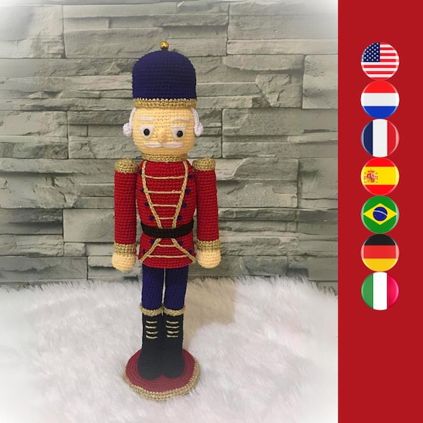Crafty nutcracker digital Christmas crochet pattern