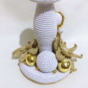Gloria Christmas Candle crochet pattern Kerstkaars haakpatroon Patrón ganchillo velas de Navidad Modèle de bougie de Noël au crochet image 4
