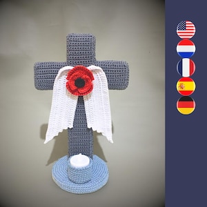 Patrón de crochet conmemorativo digital de la Cruz de la Guarda