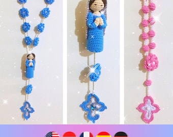 Rosario Con Scatolina In Metallo E Icona In Argento Con Angeli Bomb Prima Comunione Battesimo Cresima Dsa3221 4 R