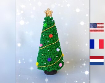 Christmas Tree crochet pattern - Kerstboom haakpatroon - Modèle de crochet pour l'arbre de Noël