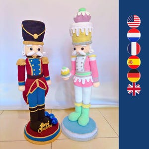 2in1 nutcracker set digital Christmas crochet pattern