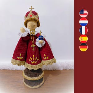 Infant Jesus of Prague crochet pattern - Catholic crochet pattern - Jesus crochet pattern - Jesus Amigurumi pattern - Child Jesus crochet