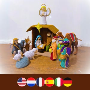 The Craftygenesindonesia Crochet Nativity Set - Crochet nativity scene - Amigurumi nativity - Christmas crochet pattern -Holy Family crochet