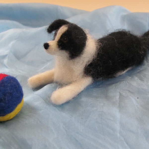 Needle Felted Border Collie