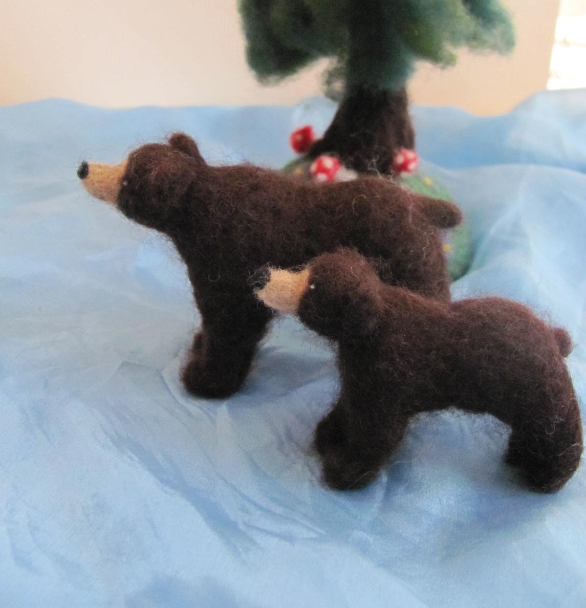 Needle Felted Black Bear Etsy Canada