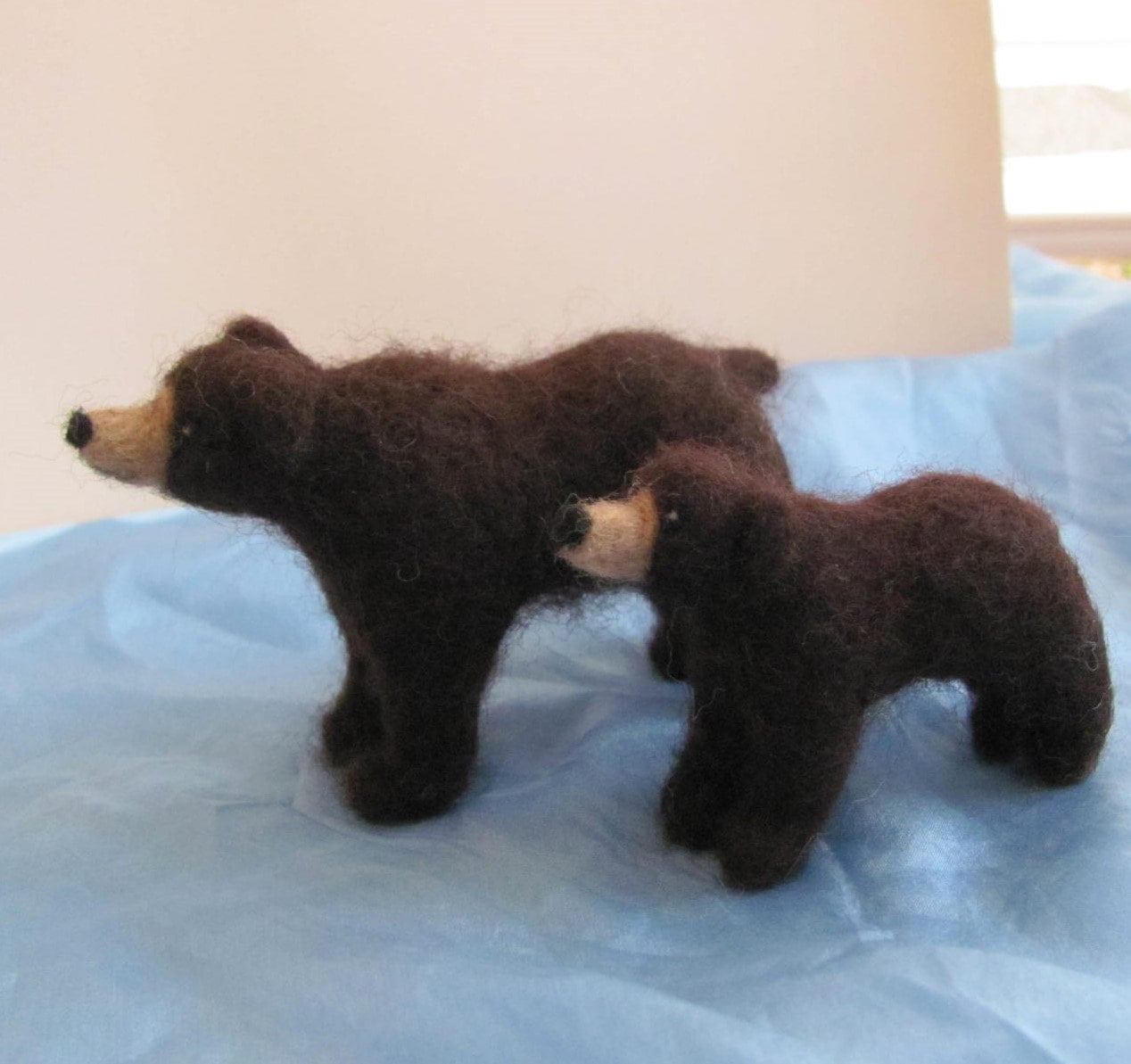 Needle Felted Black Bear Etsy Canada