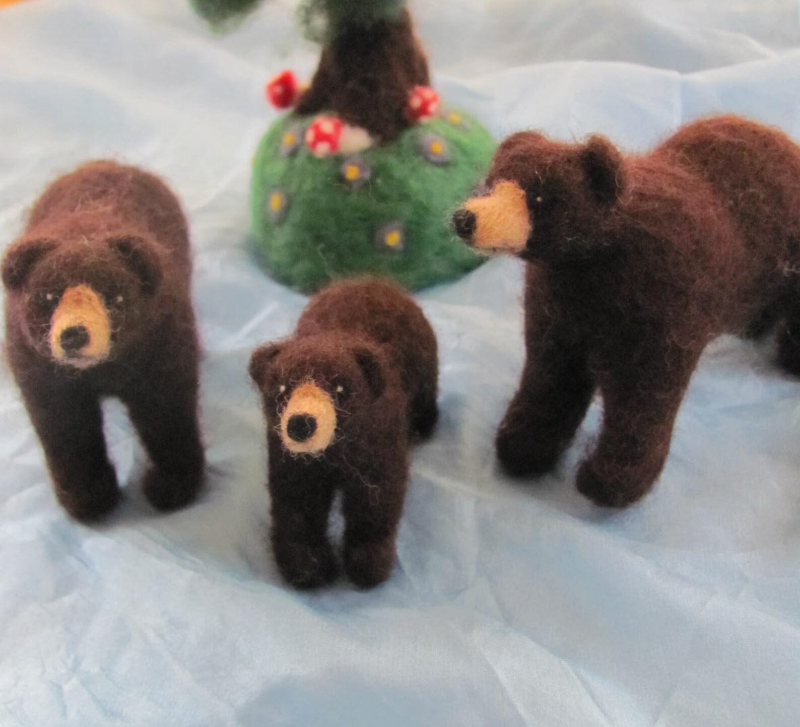 Needle Felted Black Bear Etsy Canada
