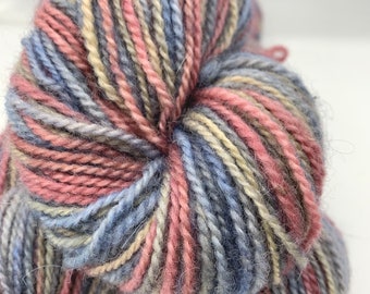 Blue Magenta - Hand Dyed, 2-Ply Yarn, 100% Wool
