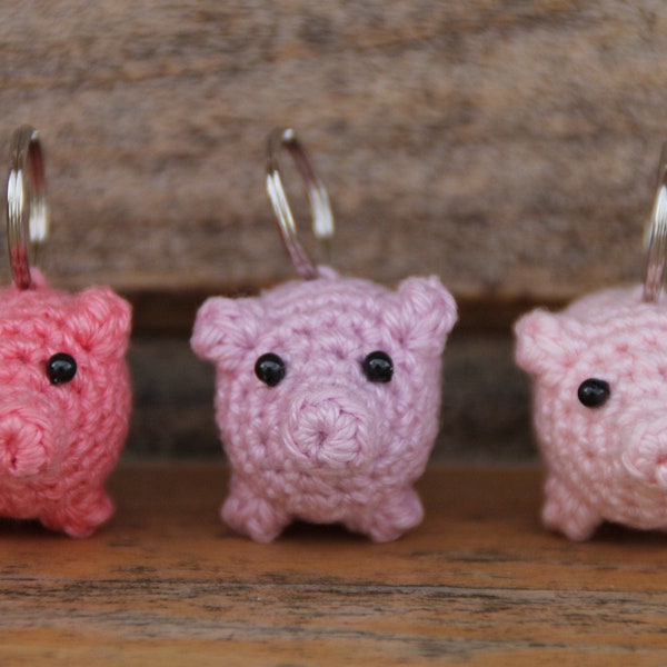 Crocheted keychain "Lucky Pig"