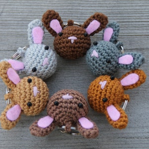 Crocheted &quot;Bunny&quot; keychain