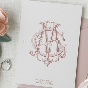 Interlocking Vintage Monogram GM or MG Two Letter Monogram Logo Design ...