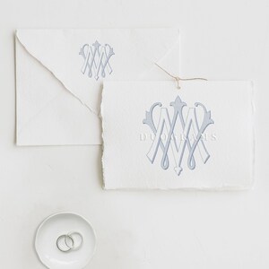 2-letter Wedding Monogram Logo MW or WM Interlocking Monogram Design M ...