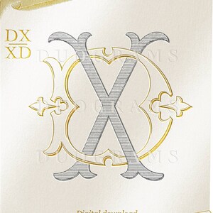 DX XD Wedding Monogram Logo Design D X X D Two Letter Monogram Initials