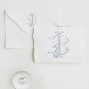 Interlocking Vintage Monogram BJ or JB Two Letter Monogram Logo Design ...