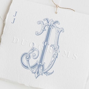 Logotipo de monograma doble J Diseño de monograma entrelazado JJ Iniciales de boda J J SVG y PNG Descarga digital