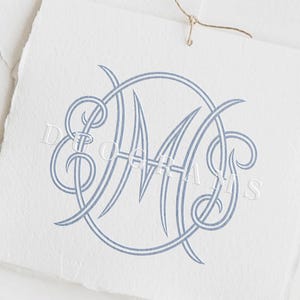 Design de logotipo de monograma de 5 letras – com as letras H, M, E, O e P
