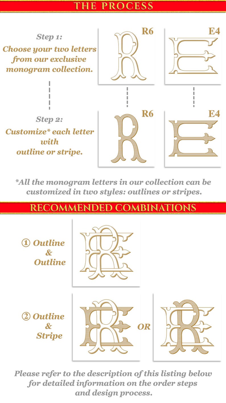 Personalized 2-letter Wedding Monogram Logo Design – Custom ...