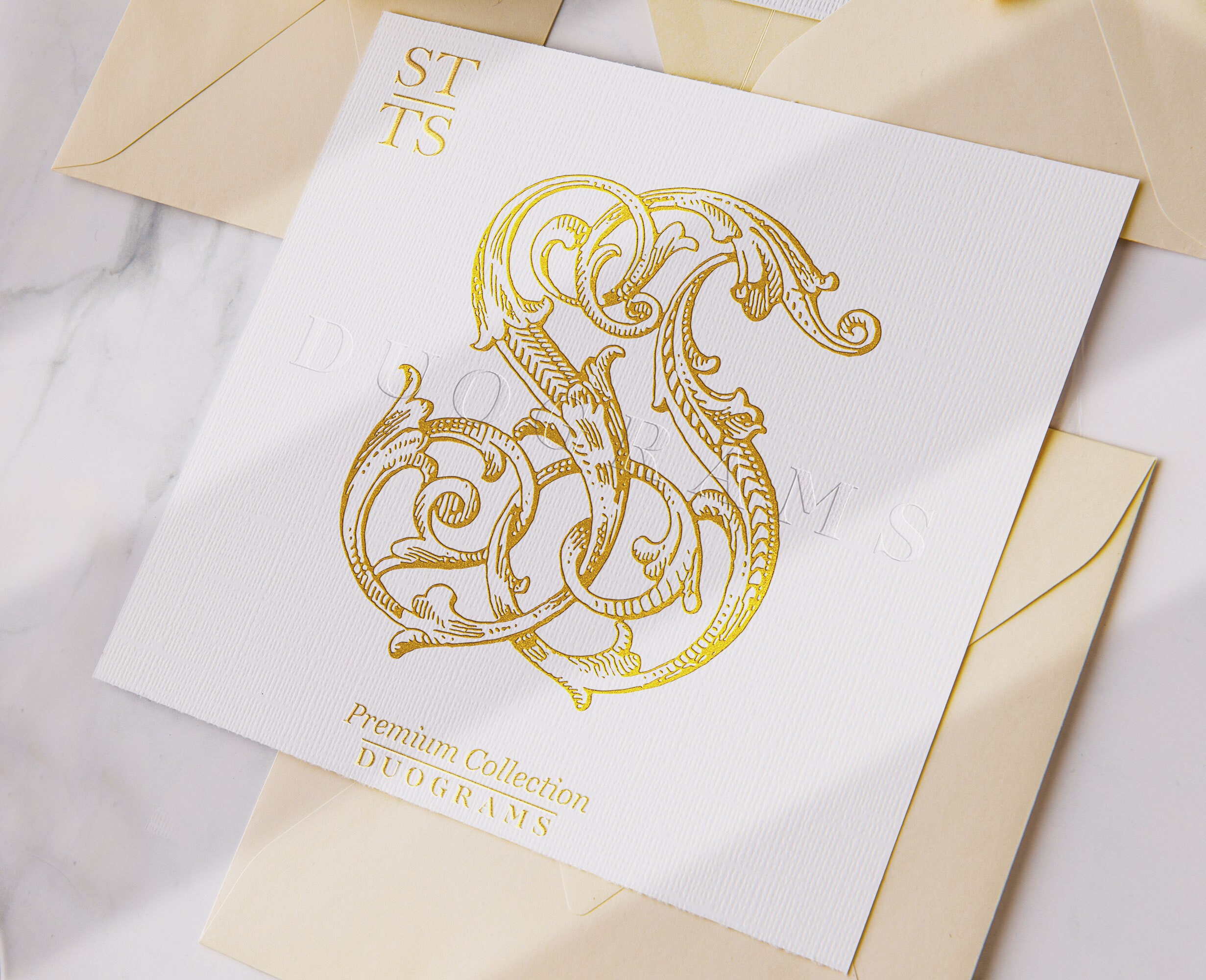 Vintage Monogram Logo Design ST TS Digital Download S T - Etsy