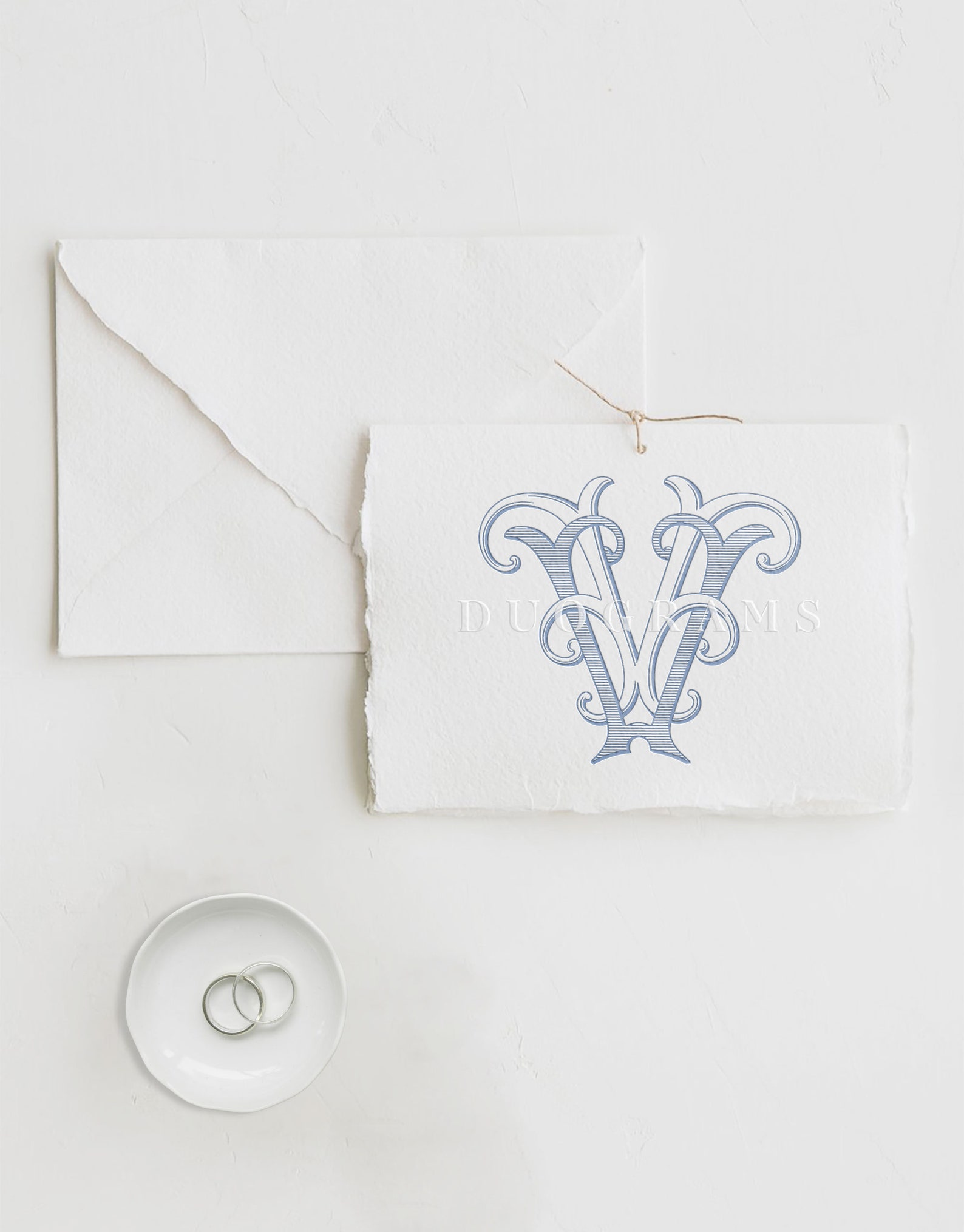 Double V Vintage Wedding Monogram Logo Design VV 2-letter Monogram SVG ...