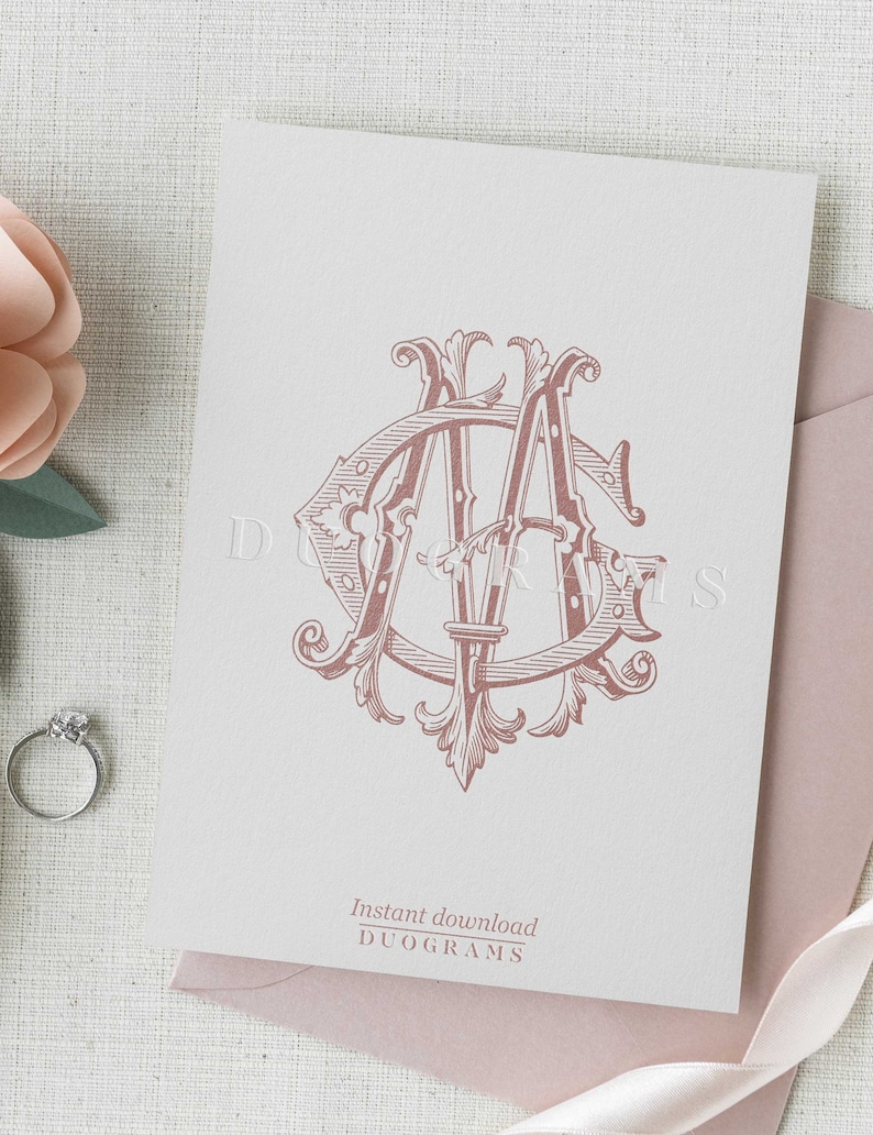 Interlocking Vintage Monogram GM or MG Two Letter Monogram Logo Design ...