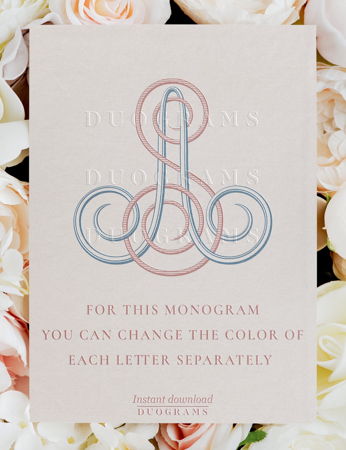 Wedding Monogram Logo Design AS SA Monogram Wreath SVG Digital Download ...