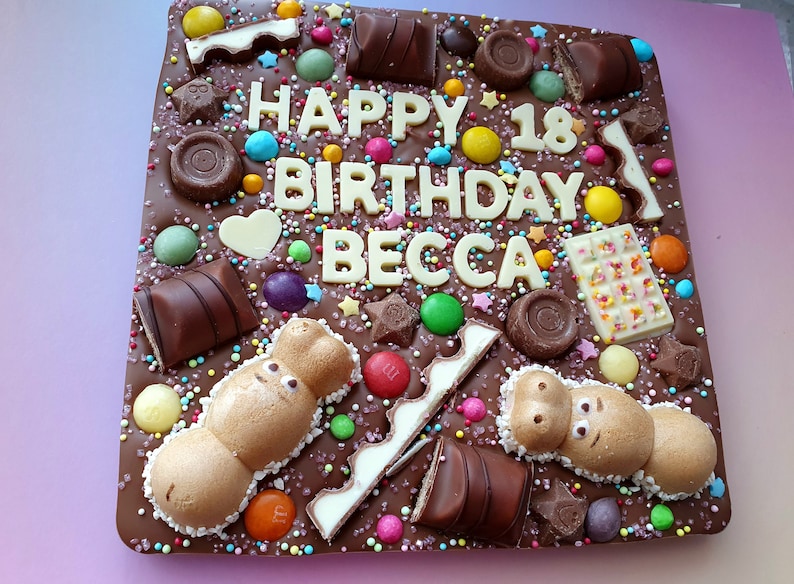 Personalised Chocolate Slab Birthday Gift or any Occasion, Father's Day