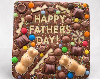 Personalised Father's Day Chocolate Slab with Any Message