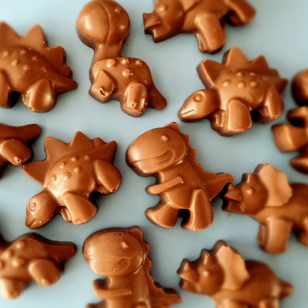 Pack of 12 Belgian Milk Chocolate Dinosaurs