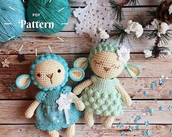 AMIGURUMI PATTERN - Crochet pattern, Crochet sheep, Knitting pattern, Toy pattern, Amigurumi animals, Plushie, Crochet lamb, Stuffed animals