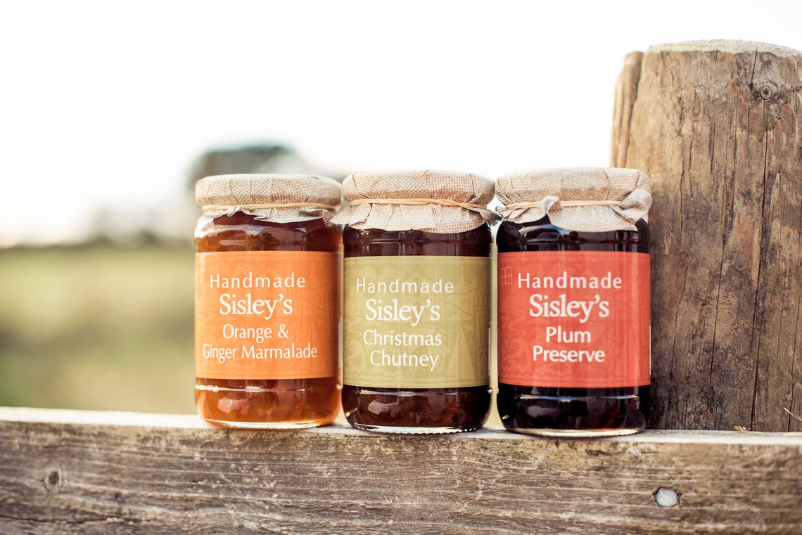 Three Jar Preserve Gift Set Jam Cornish Chutney Marmalade Etsy