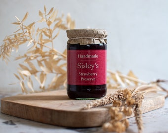 Sisley's Cornish Strawberry Jam Preserve x 1 Jar 340g Cream Tea