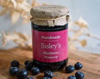 Sisley's Blueberry Jam Preserve 340g Cornish Cream Tea