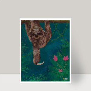 Sloth Wall Art - POSTER PRINT