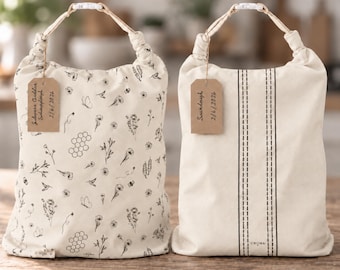 Beeswax Bread Bag for Sourdough, Extra Large Sourdough Loaf Storage