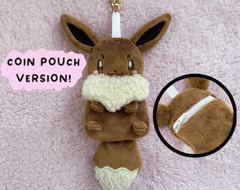 Eevee Plush Coin Pouch/Keychain Handmade