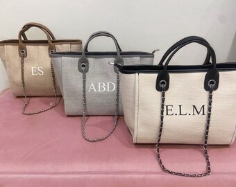 personalised initial handbags